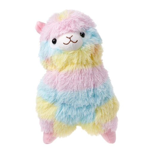 Peluche Lama En Alpaga Arc-En-Ciel, Jouet Animal En Coton, D5qa