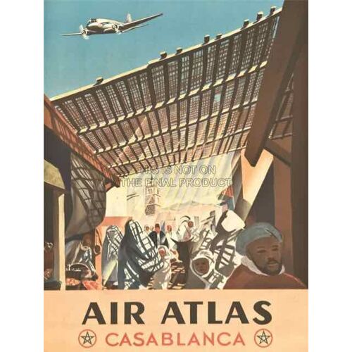 Affiche Air Atlas Casablanca 