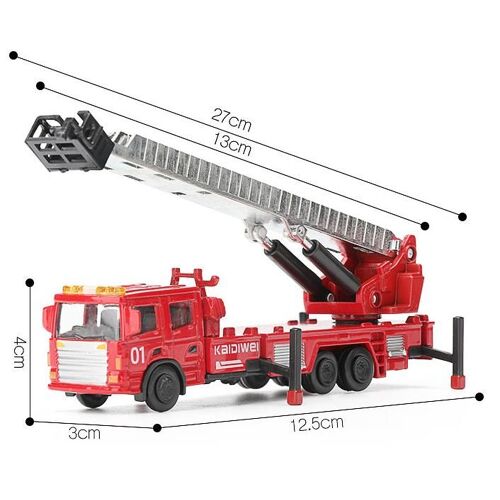Voitures De Pompiers À Haute Simulation, Modèle De Véhicule D'ingénierie, Jouets De Feu En Alliage 1: 72, Pièces Moulées En Métal, 50% De Réduction, Livraison Gratuite