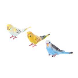 Simulation De Petit Oiseau Perroquet Mignon, 1 Pièce, Décoration De Bureau, Maison, En Pvc, Jouet D'action Pour Enfants, Figurines À Collectionner, Cadeaux