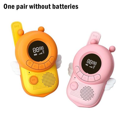 Talkie-Walkie Pour Enfants, 2 Pièces, Mini Jouets, Émetteur-Récepteur Portable, Portée De 3km, Radio Uhf, Lanière, Interphone, Cadeau Pour Bébé