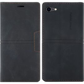 Coque Iphone Se 2020/8/ 7, Etui Iphone Se 2020/Iphone 8/Iphone 7 (4,7 Pouces) [Magntique] Tpu Housse Cuir En Cuir Pu [Fentes Pour Cartes] [Etui Rabat] [Pochette De Portefeuille] (Noir)