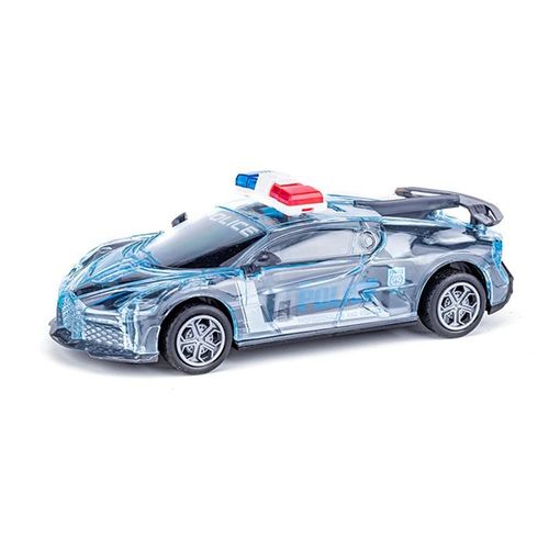 Voiture De Police À Lumière Led En Cristal, Jouet Universel Avec Musique Légère, Modèle De Voiture De Sport Éducatif Pour Enfants, Cadeau D'Anniversaire