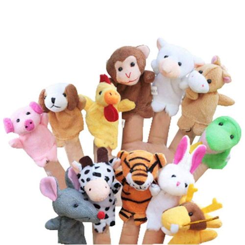Marionnettes À Main De Dessin Animé Animal Du Zodiaque Chinois, Jouets En Peluche, Histoire Parent-Enfant, Puzzle Interactif, Jouet Doigt, Cadeau, 12 Pièces