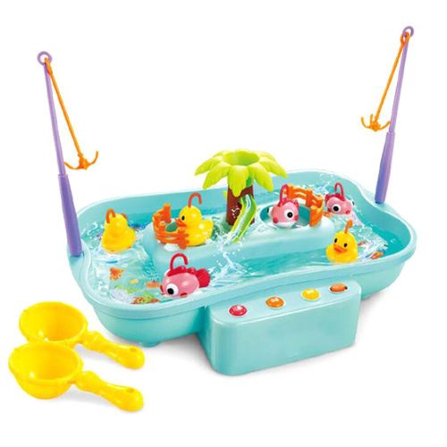 Aimant De Pêche Pour Enfants, Musique Légère Multifonction, Ensemble De Jouets Puzzle Éducatif Amusant, Ensemble De Jouets De Bain, Cadeau Pour Enfants