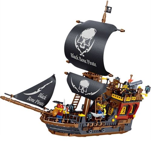 Bateau De Pirate Des Caraïbes, 704 Pièces, Blocs De Construction À Assembler, Jouets De Créateur, Cadeaux Pour Enfants