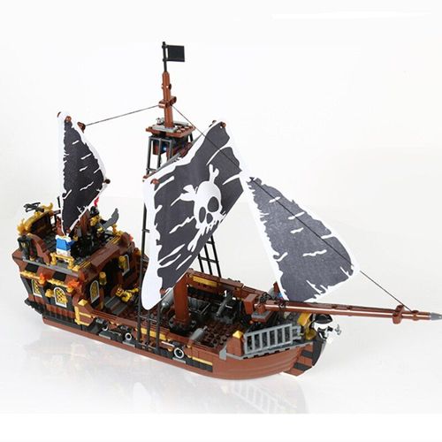 Blocs De Construction De Bateau De Pirate, Modèle De Bateau De Pirate À Assembler, Briques De Création, Jouets Pour Enfants, Cadeaux Pour Enfants, 722 Pièces