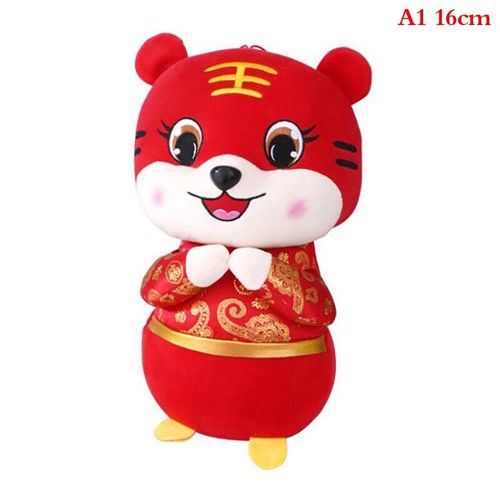Costume De Tigre En Peluche Pour Enfants, Jouet De Style Chinois, Cadeau Anmimals, Mascotte Rouge Du Nouvel An 2022