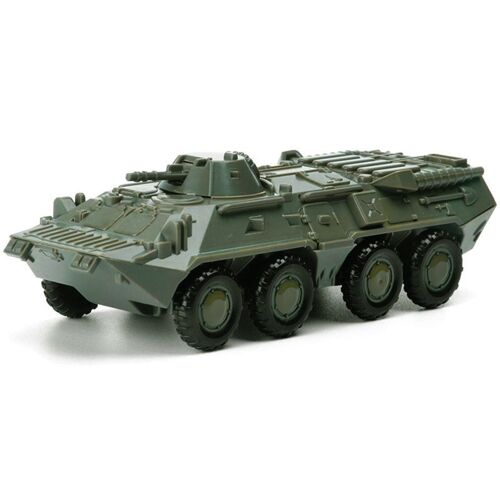 Véhicule blindé à roues BTR-80, sans colle, modèle d'assemblage 4D, Chariot militaire, jouet, cadeau, 1:72