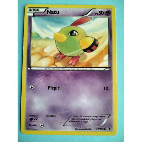 Carte Pokémon N° 177 Natu