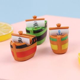 Micro Plantes De Paysage De Couleur Aléatoire, 1 Pièce, Mini Bateau D'Ornement De Jardin Féerique, Décor De Maison De Poupée