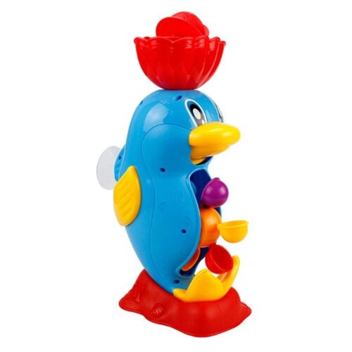 Baignoire Pour Nouveau-Né, Jouet De Bain Pour Enfant Préscolaire, Roue À Eau, Ensemble De Salle De Bain Pour Garçons Et Filles, Canard, Hippocampe, Sceau