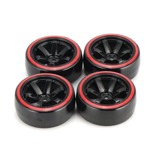 Roues De Pneu En Plastique Dur De 64mm, 4 Pièces, Pour Modèle De Voiture À Dérive 1/10 Rc Hsp Hpi, Pièces De Rechange