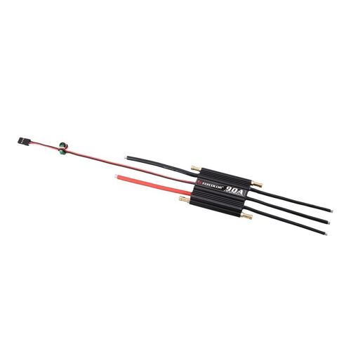 Flycolor 2-6s 90a, Contrôleur De Vitesse Esc Étanche Et Sans Balais Pour Bateau Rc, Avec Système De Refroidissement À Eau Bec 5.5v/5a, Original