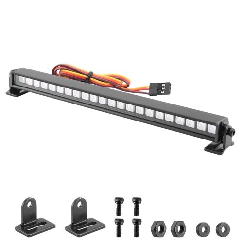 Lampe de toit en métal multi-mode 16/22led, barre lumineuse AX-526 pour voiture à chenilles 1/10 RC Axial SCX10 RC, pièces de décoration