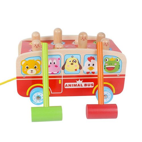 Jouets En Bois À Percussion Pour Enfants Et Bébés, Blocs En Bois, Frappe Le Hamster Coloré, Voiture, Jouets Éducatifs, Nouvelle Collection 2019