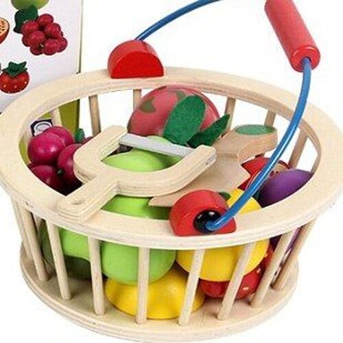 Panier De Fruits Et Légumes En Bois, Simulation De Nourriture, Jouets De Cuisine Pour Enfants, Cadeau D'Anniversaire Pour Enfants, 12/14/16 Pièces