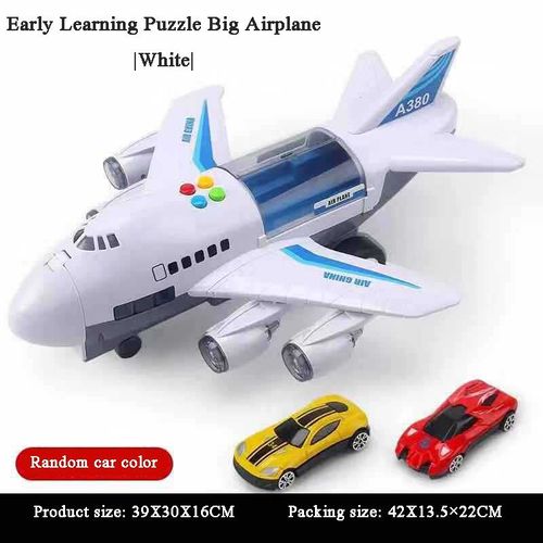 Grand avion jouet éducatif pour enfants, musique électrique, inertie lumineuse, modèle d'avion, jouet éducatif pour garçons