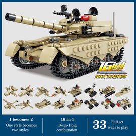 Blocs De Construction De La Série Militaire, Jouets Pour Garçons, Puzzle Assemblé Et Monté, Modèle De Char, Cadeau Idéal, 84081
