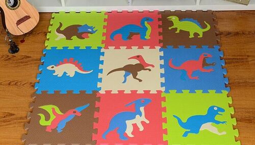 Tapis De Puzzle Eva De 30x30cm Pour Bébé, Tapis De Jeu En Mousse Pour Enfants, Motif Dinosaure, Jouet Rampant, Nouvel Arrivage 2021