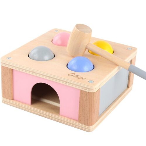 Jouets Montessori En Bois Pour Enfants, Boîte À Marteau, Jeu De Hamster, Puzzle Éducatif, Apprentissage Précoce