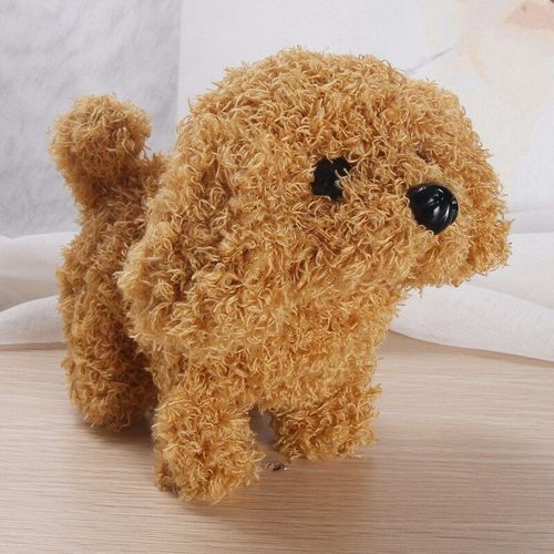Robot En Peluche Multifonction Pour Animal De Compagnie, Simulation Intelligente, Peut Remuer/Aboyer/Marcher, Jouet Interactif Intéressant Pour Chien, Cadeau