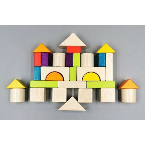 Blocs De Construction En Bois De Haute Qualité, Jouets D'assemblage De Grosses Particules, Puzzle 3 Éducation De La Petite Enfance, Jouets Pour Bébés De 1 À 2 Ans