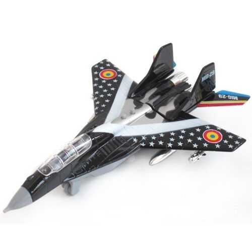 Jouet D'avion De Chasse Mig-29 Pour Enfants, Modèle D'avion En Alliage, Fonction Son Et Lumière, Hélicoptère Militaire, Jouets Cadeaux Pour Enfants