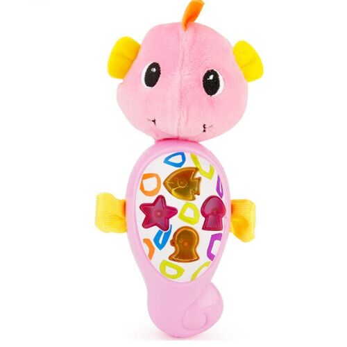 Jouets En Peluche De Dessin Animé Pour Bébés, Jouets Électriques Réconfortants, Doux, Animal, Paradis, Hippocampe, Musique Légère Pour Enfants