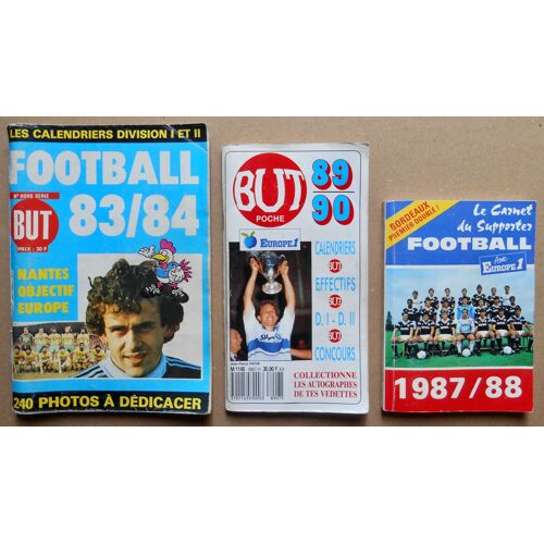 3 Calendriers De Poche De Football