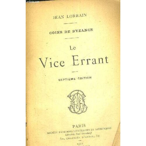 Le Vice Errant - 7eme Edition - Coins De Byzance