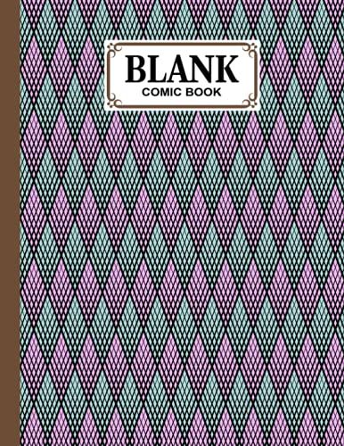 Blank Comic Book: Blank Comic Book Rhombus Cover, Draw Your Own Comics - 120 Pages Of Fun And Unique Templates - A Large 8.5" X 11" Notebook By Olaf Starorypinski
