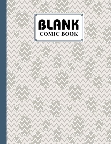 Blank Comic Book: Premium Zigzags Cover Blank Comic Book, Create Your Own Story, Journal, Notebook, Sketchbook For Kids And Adults, 120 Pages - Size 8.5" X 11" Notebook By Heribert Jordan