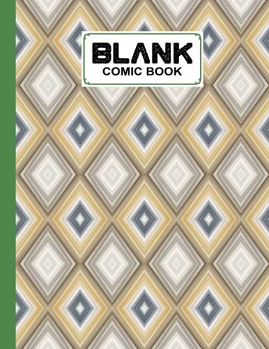 Blank Comic Book: Striped Cover Blank Comic Book, Create Your Own Story, Journal, Notebook, Sketchbook For Kids And Adults, 120 Pages - Size 8.5" X 11" Notebook By Friedemann Herold