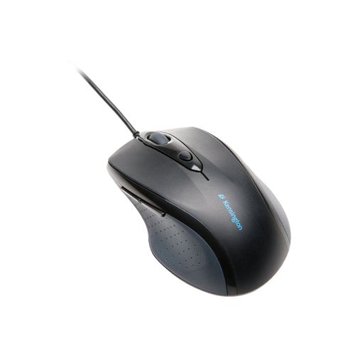Kensington Pro Fit Full-Size - Souris - pour droitiers - optique - 5 boutons - filaire - USB - noir