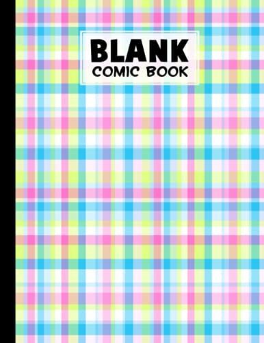 Blank Comic Book: Stripes Cover Blank Comic Book, Create Your Own Story, Journal, Notebook, Sketchbook For Kids And Adults, 120 Pages - Size 8.5" X 11" Notebook By Ignaz Fuchs