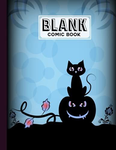 Blank Comic Book: Black Cats Cover, Draw Your Own Comics - 120 Pages Of Fun And Unique Templates - A Large 8.5" X 11" Notebook By Ingolf Jakob