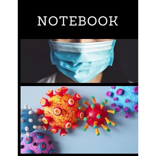 Notebook: Black Cover With Wear Mask