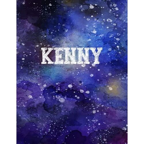 Kenny: Personalized Name Notebook | Wide Ruled Paper Notebook Journal | For Teens Kids Students Girls| For Home School College | 8.5x11 Inch 160pages