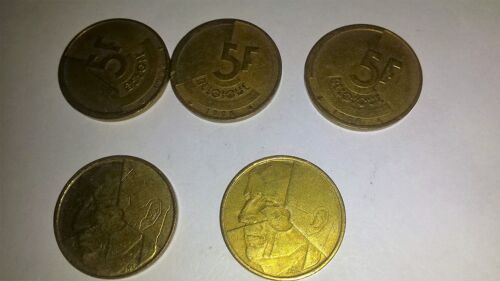5 Francs Belge 1986