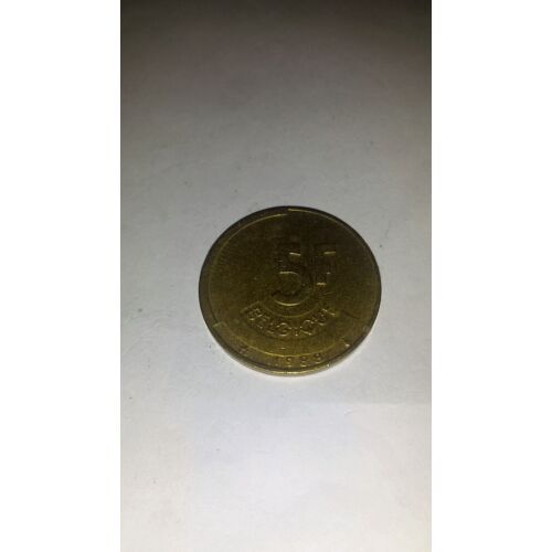 5 Francs Belge 1988