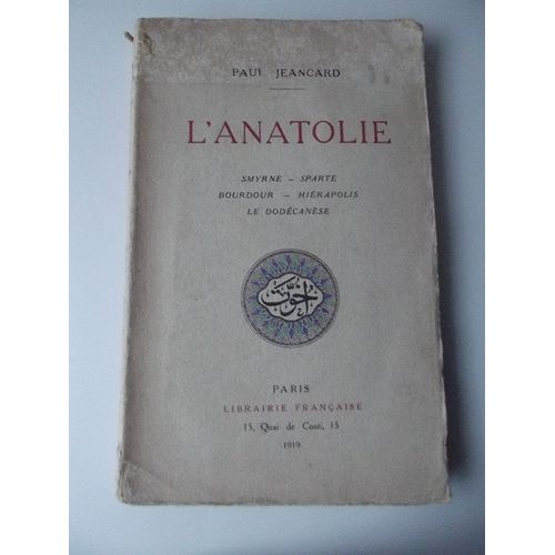 L'anatolie