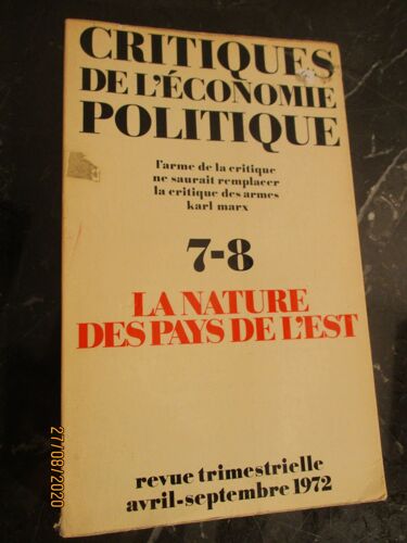 La Nature Des Pays De L'est (Revue Critique De L'économie Politique)
