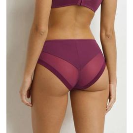 Dim Culotte Femme Semi-Transparente Bordeaux Dim Generous
