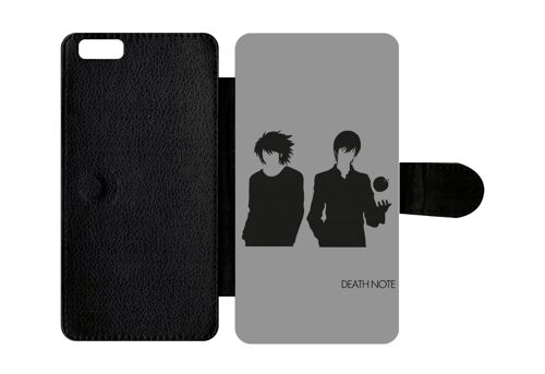 Etui À Rabat Iphone 6+ - Death Note - Simili-Cuir - Noir