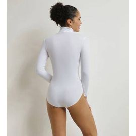 Dim Body Manches Longues Femme Col Montant Blanc Dim Thermal