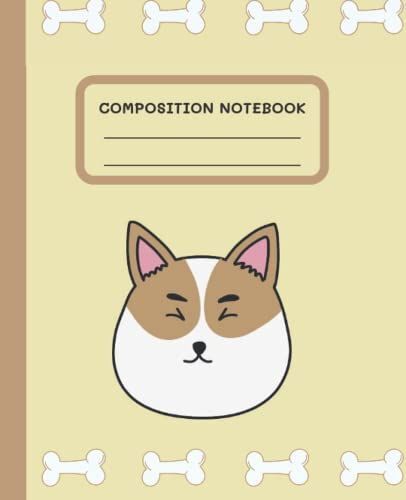 Sleeping Shiba Inu Puppy Composition Notebook: Wide Ruled, 7.5 X 9.25, 100 Pages
