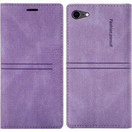 Coque Iphone Se 2020/8/ 7, Etui Iphone Se 2020/Iphone 8/Iphone 7 (4,7 Pouces) [Magntique] Tpu Housse Cuir En Cuir Pu [Fentes Pour Cartes] [Etui Rabat] [Pochette De Portefeuille] (Violet)