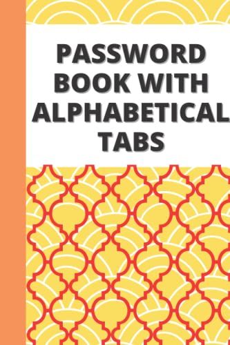 Password Book With Alphabetical Tabs