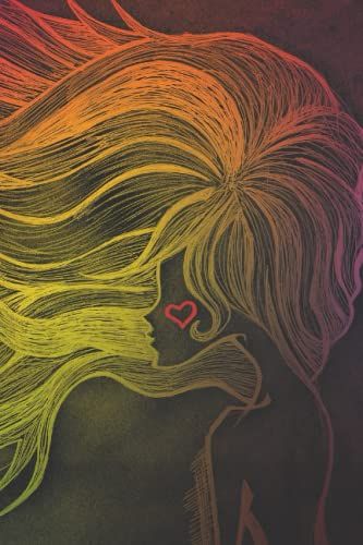 Carnet De Mots De Passe Discret / Répertoire Alphabétique Pour Gérer Identifiants Sites Internet Web / Pratique Petit Format 109 Pages: Femme Coeur Rouge Et Cheveux Longs Blonde Jaune Orange